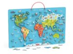 Magnetic World Puzzle + Dry Erase Board