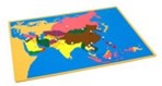 Puzzle Map of Asia
