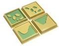 Land and Water Form Trays:Set 2 (color caf liso)