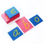 D Nealian Style Sandpaper Letters Only