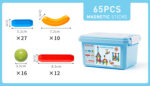 Magnetic Large Sticks & Balls - 65 pcs